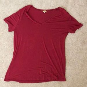 Maroon v-neck